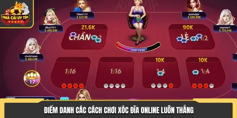 Điểm danh các cách chơi xóc đĩa online luôn thắng